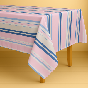 Mantel rectangular 8 ptos rayas