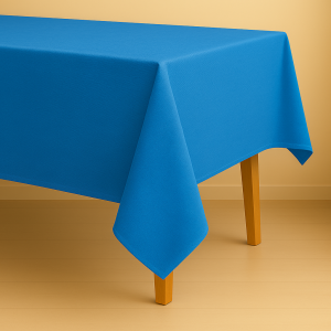 Mantel rectangular 6 ptos azul