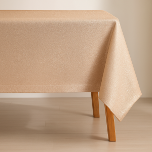Mantel rectangular 8 puestos plata