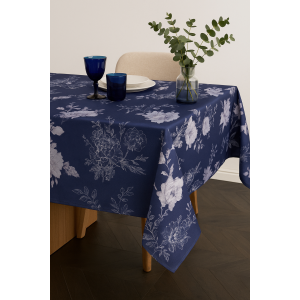 Mantel rectangular 8 ptos azul marino toskana