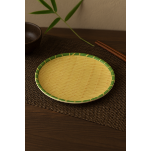Plato postre/entrada melamine bamboo 19, 5 cms-unidad