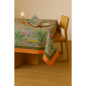 Mantel  rectangular jungla 6-8 puestos