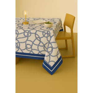 Mantel rectangular 6-8 puestos nautico