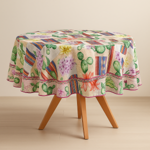 Mantel redondo 160 cms estampado