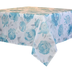 Mantel rectangulr 8 ptos verde agua toskana