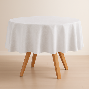 Mantel redondo 4 ptos 152 cms gris