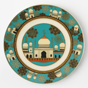 Set 6 platos llanos ceramica palace