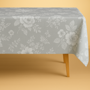 Mantel rectangular 8 ptos toskana gris