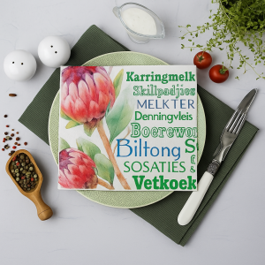 Set 20 servilletas flor rosa