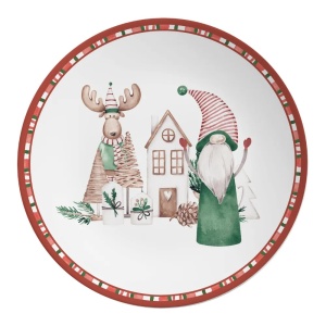 Plato llano encanto natalino 29 cms