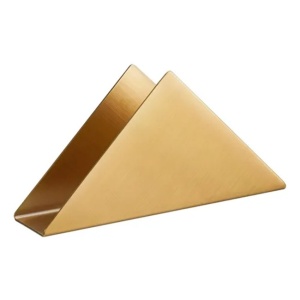 Servilletero acero inoxidable triangular 201 oro