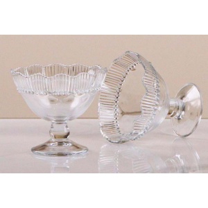 Set 6 copas vidrio postre/helado