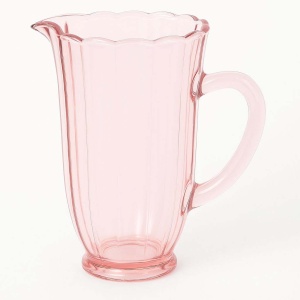 Jarra vidrio rosa 1,2 lts