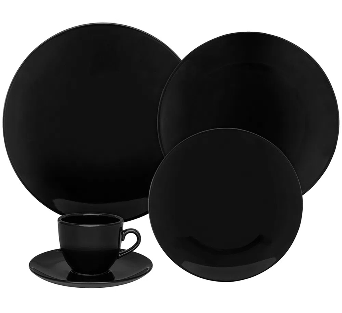 Vajilla porcelana 20 pzas 4ptos bla…