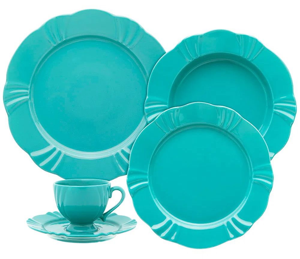 Vajilla porcelana 20 pzas 4ptos sol…