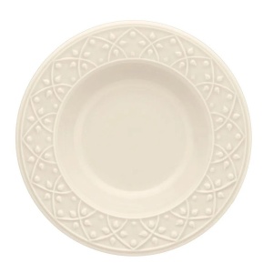 Plato hondo ceramica 23 cms mendi marfim -100594