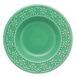 Plato hondo ceramica 22 cms mendi salvia -100595