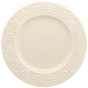 Plato llano ceramica 26 cms mendi marfim -100616