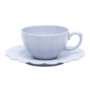Set taza con plato café/te porcelana aster 7 onz