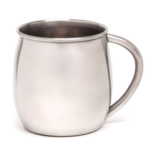 Mugg acero inoxidable moscu plateado 16 oz