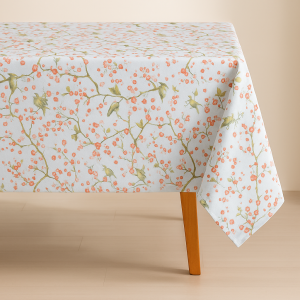 Mantel rectangular rosa 6 puesto140x182 cms