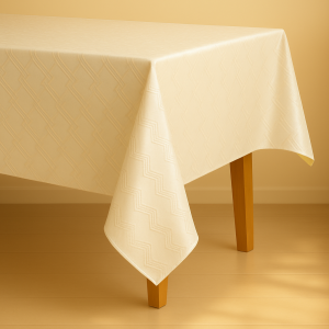 Mantel rectangular 6-8 ptos crema