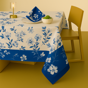 Mantel rectangular selva azul 6-8 pts