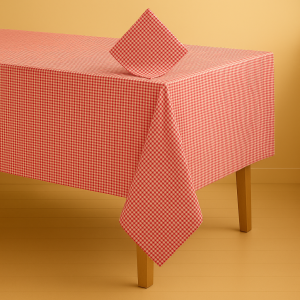 Mantel rectangular 6-8ptos escoces rojo